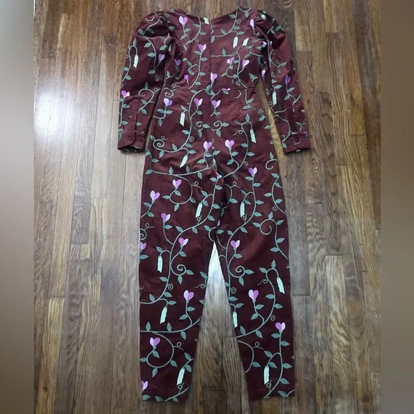 Samantha Pleet Red Floral Jumpsuit